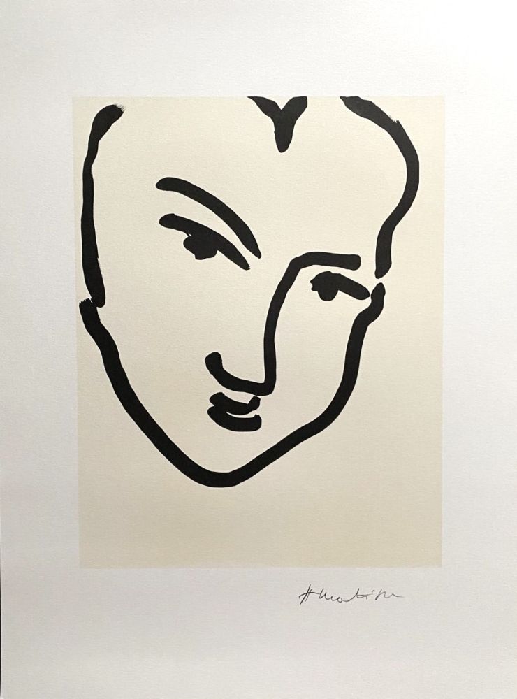 Affiche Matisse (After) - Nadia au Visage Penché