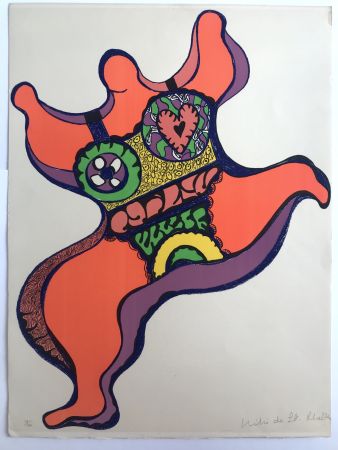 Lithographie De Saint Phalle - Nana