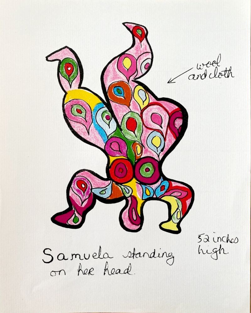 Lithographie De Saint Phalle - Nanas - Samuela