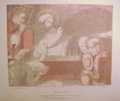 Lithographie Denis - Nativité
