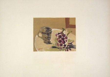 Lithographie Braque - Nature morte