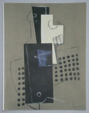 Pochoir Laurens - Nature morte - Papier collé, 1917