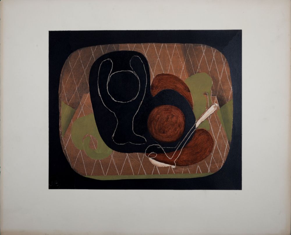 Pochoir Braque - Nature morte, 1933