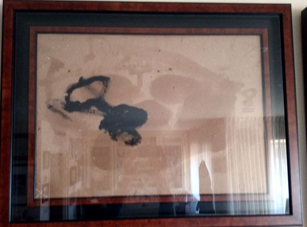 Aucune Technique Tàpies - Negre i oli (With COA)