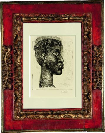 Eau-Forte Picasso - Negre Negre Negre” Portrait of Aimè Cesare