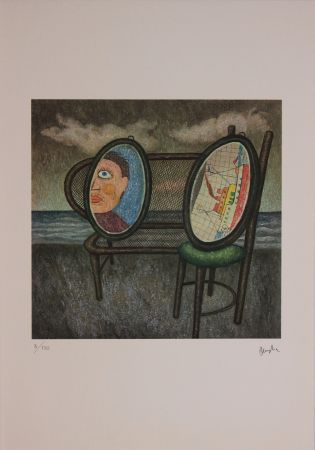 Lithographie Benaglia - Nel profondo della notte