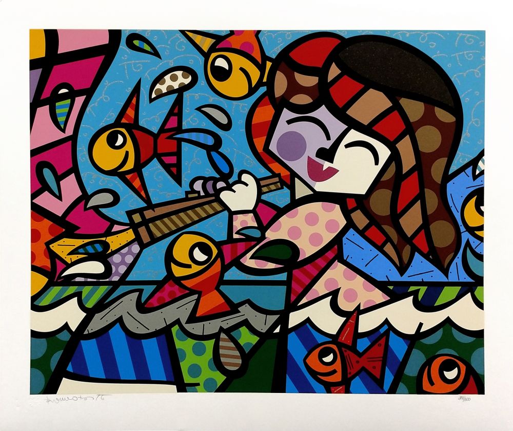 Sérigraphie Britto - NEPTUNE'S DAUGHTER