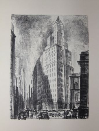 Lithographie Lubbers - NEW-YORK