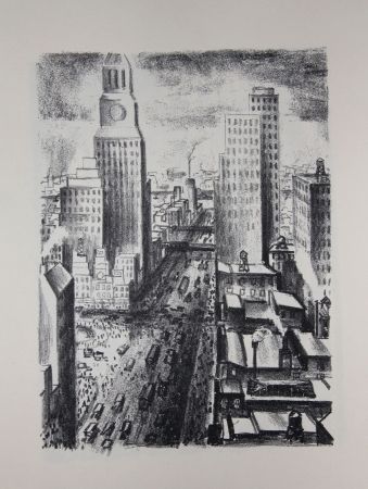 Lithographie Lubbers - NEW-YORK