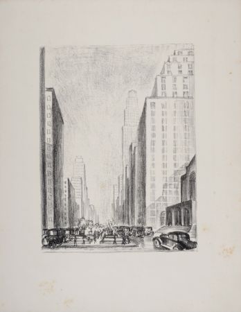 Lithographie Lubbers - New-York, 1931