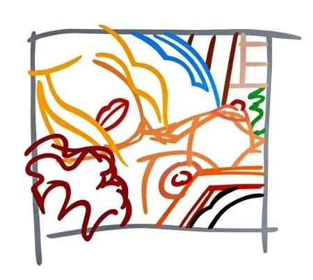 Sérigraphie Wesselmann - New Bedroom Blonde Doodle