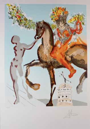 Lithographie Dali - New Jerusalem The Harbinger