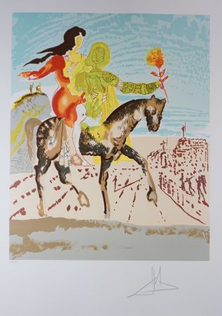 Lithographie Dali - New Jerusalem The Messiah
