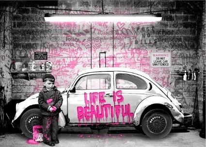 Sérigraphie Mr Brainwash - New Paint Job (Pink), 2020