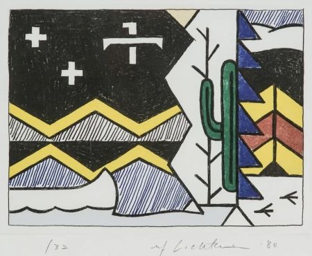 Eau-Forte Et Aquatinte Lichtenstein - Night Scene