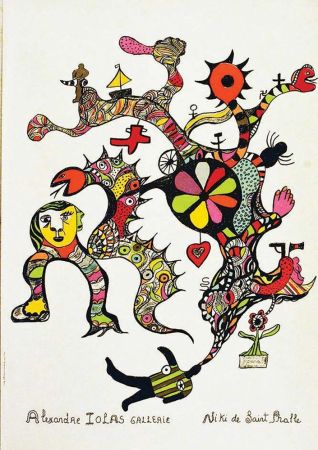 Lithographie De Saint Phalle - NIKI DE SAINT PHALLE, Beautiful large lithograph, Affiche 1993