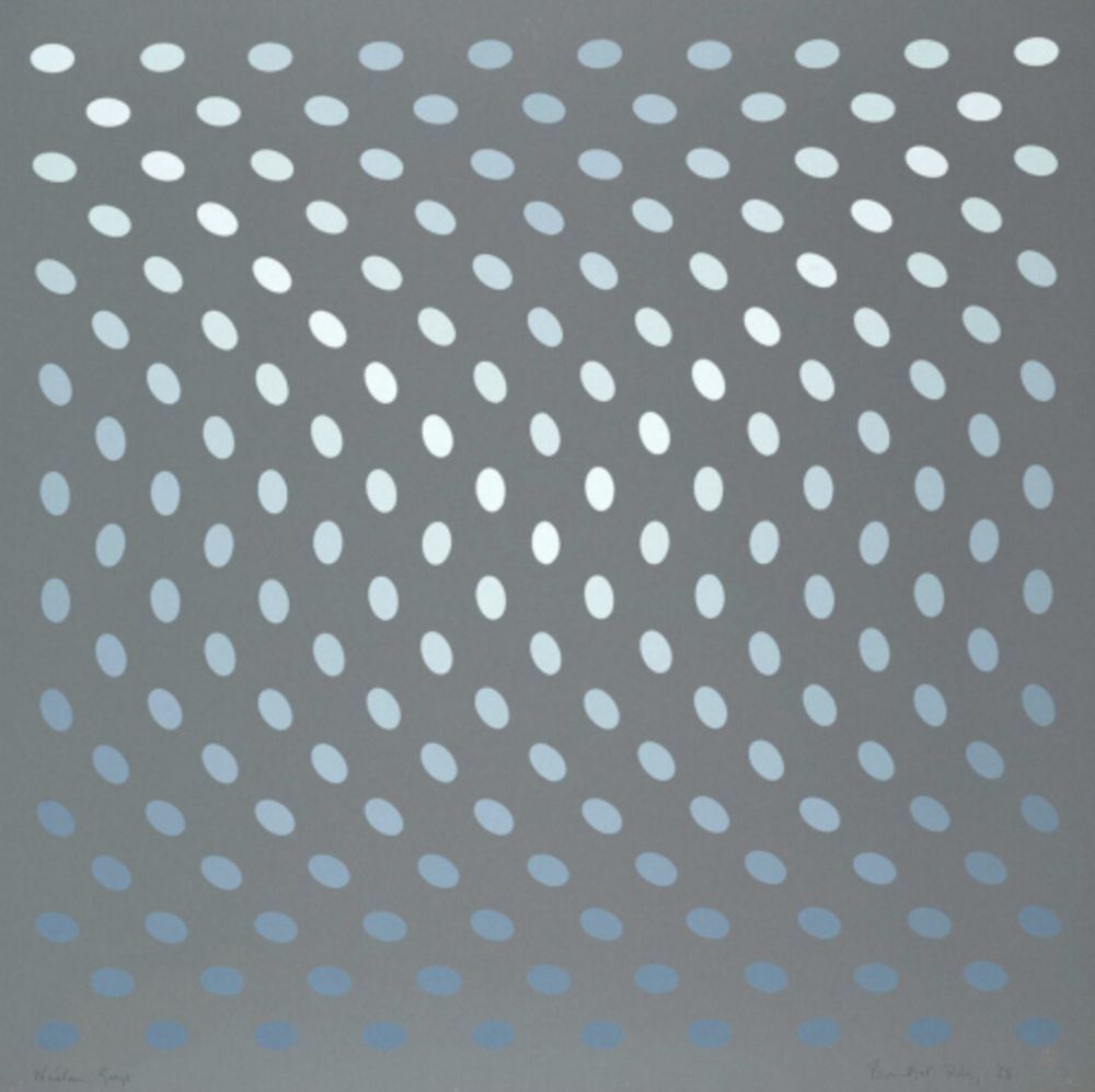 Sérigraphie Riley - Nineteen Greys A