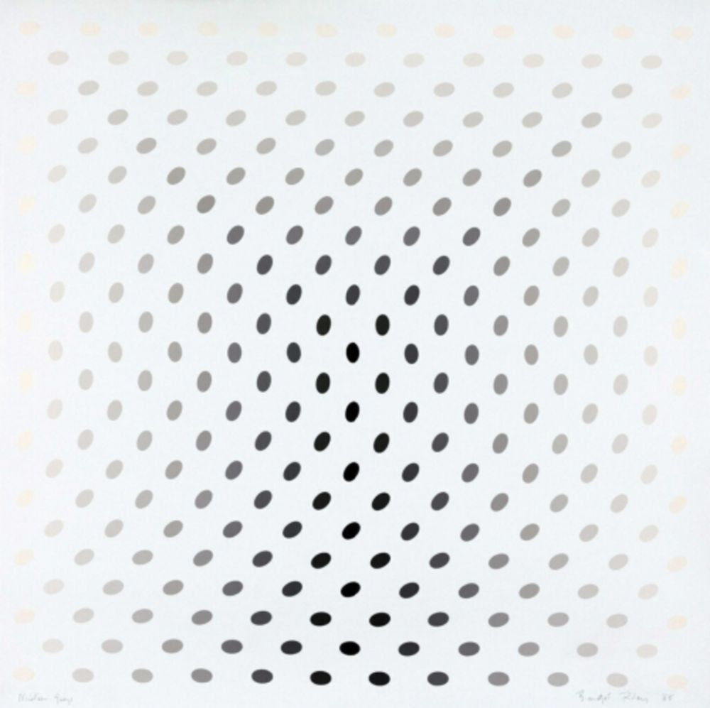 Sérigraphie Riley - Nineteen Greys C