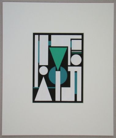 Sérigraphie Herbin - Non, 1951