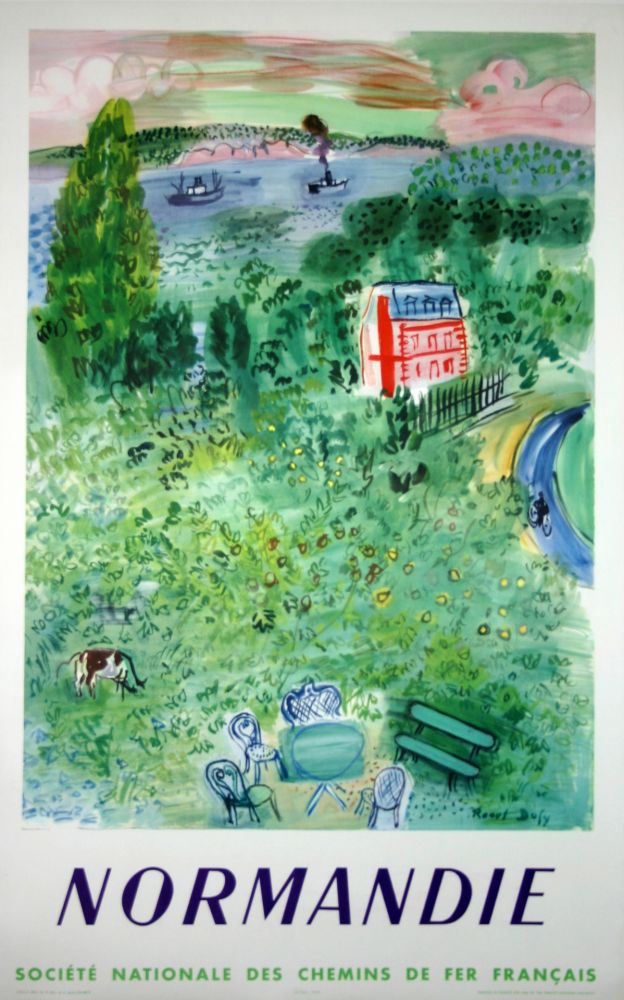 Lithographie Dufy - Normandie 