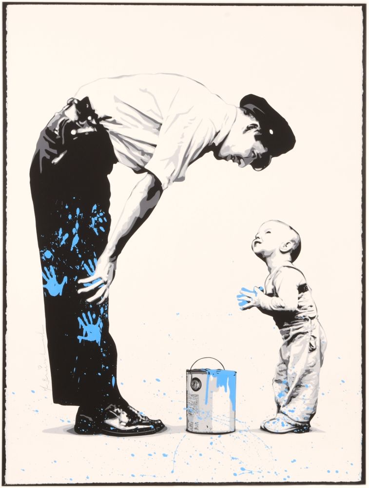 Sérigraphie Mr Brainwash - Not Guilty (Blue)