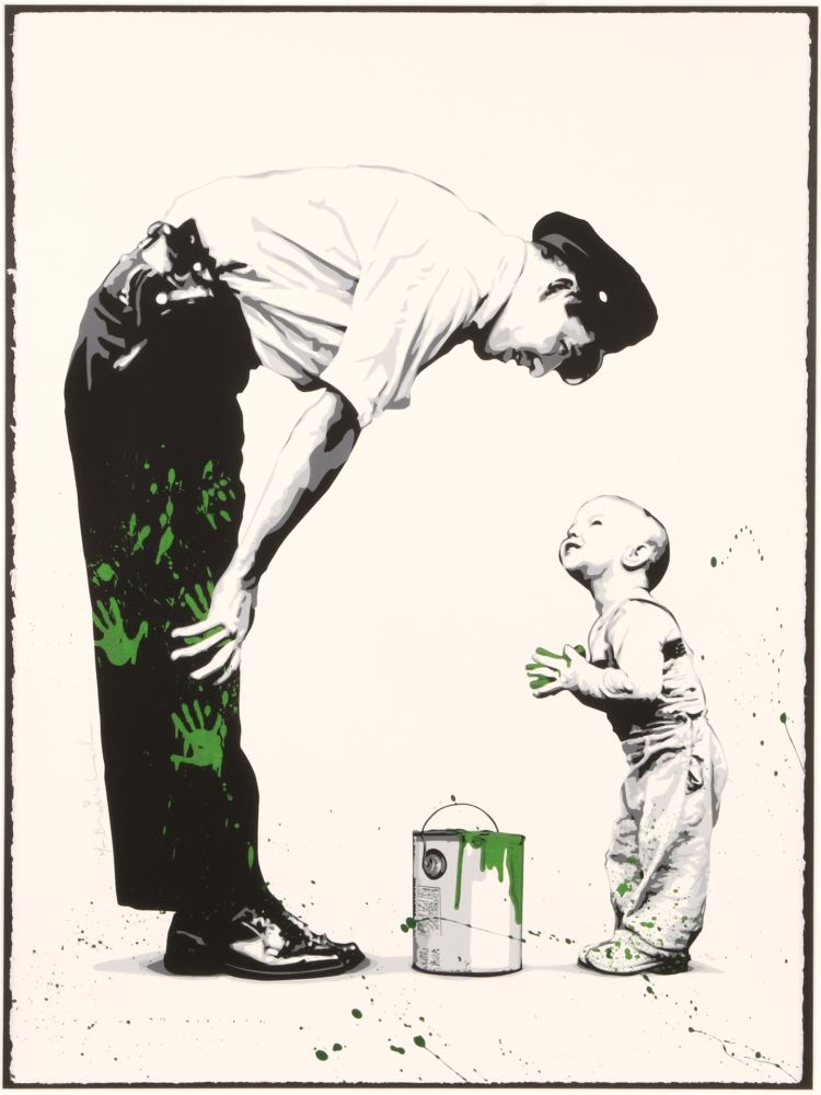 Sérigraphie Mr Brainwash - Not Guilty (Green)