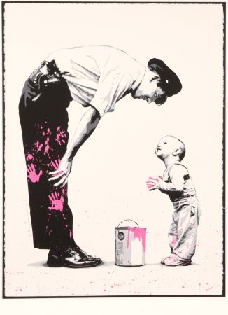 Sérigraphie Mr Brainwash - Not Guilty (Pink)