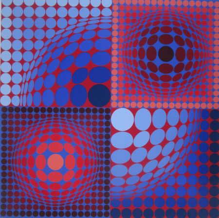 Sérigraphie Vasarely - Novega