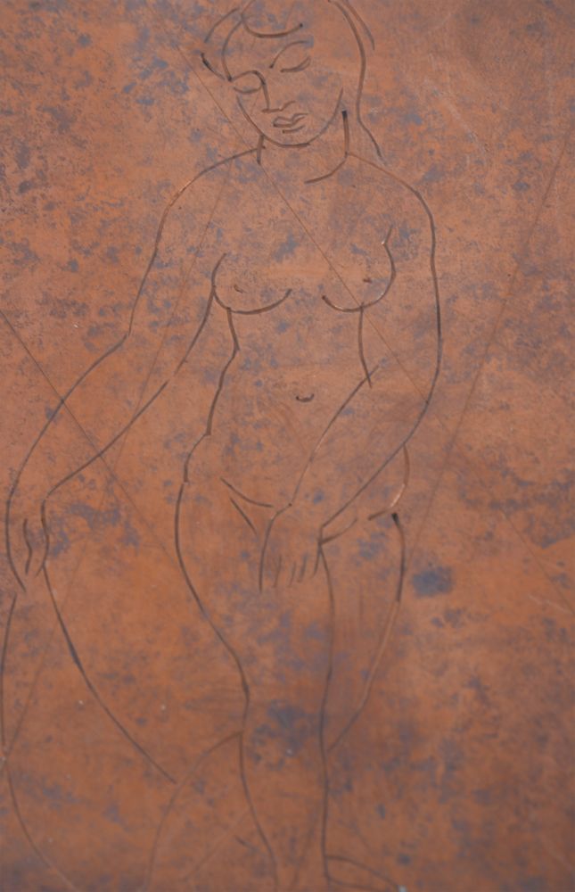Gravure Derain - Nu au voile