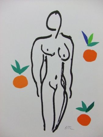 Lithographie Matisse - Nu aux oranges