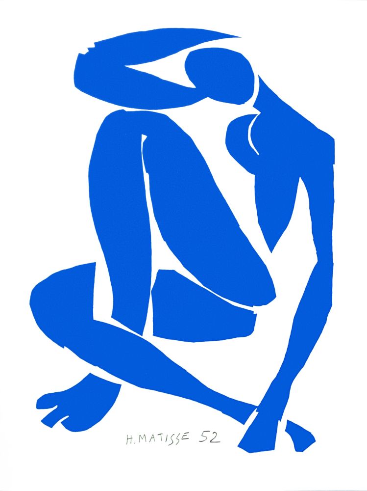 Lithographie Matisse - Nu Bleu IV (Blue Nude IV)