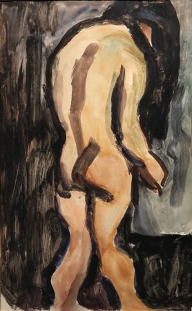 Aucune Technique Rouault - Nu de Dos (Nude from the Back)