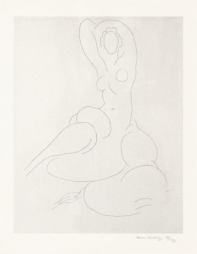 Gravure Matisse - Nu pour Cleveland