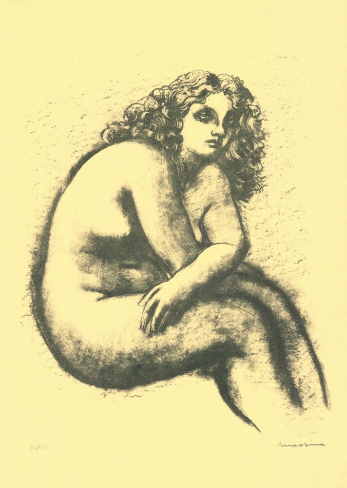 Lithographie Messina - Nude