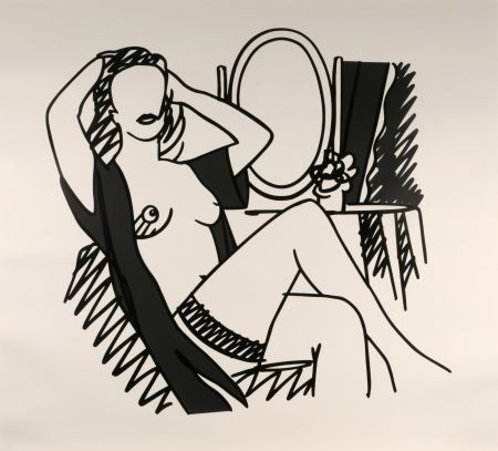 Sérigraphie Wesselmann - Nude and Mirror