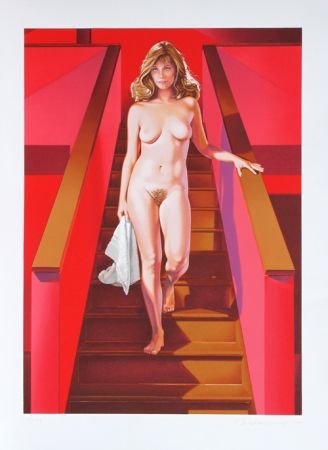 Lithographie Ramos - Nude Descending a Staircase