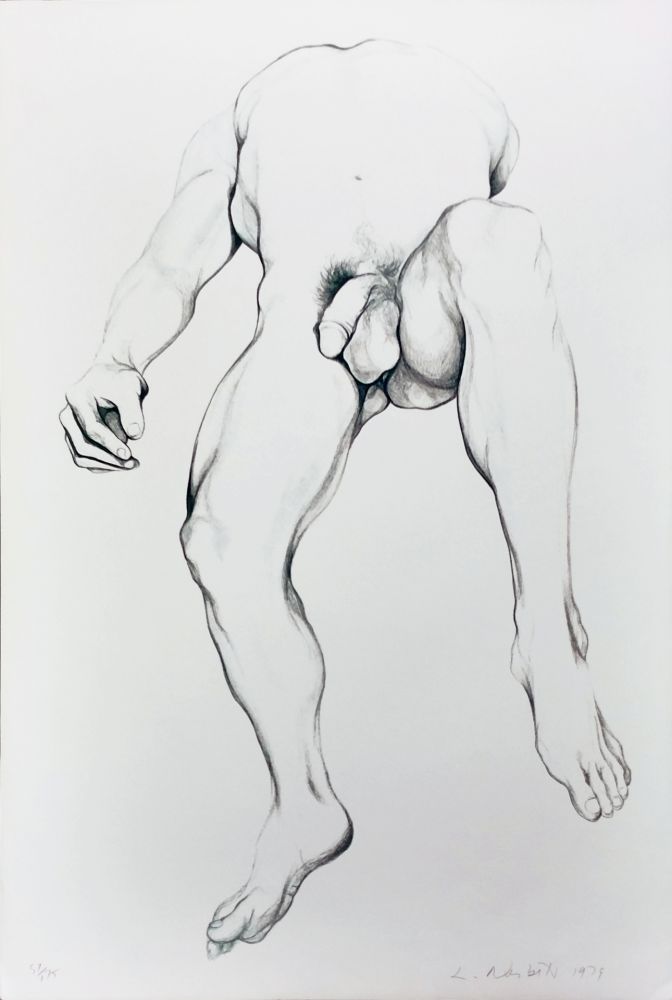 Lithographie Nesbitt - NUDE MALE 6