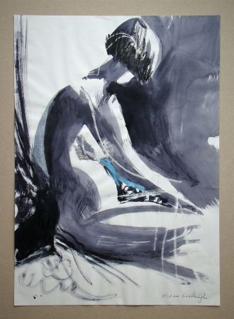 Monotype Eveleigh - Nude with cat
