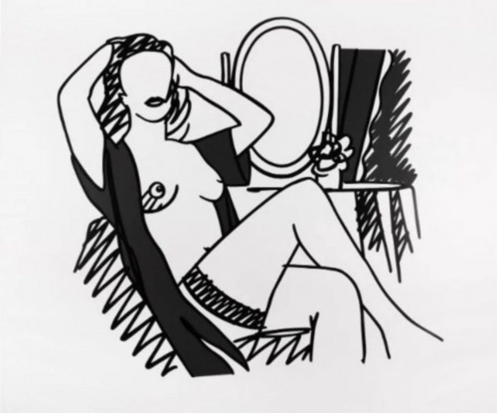 Sérigraphie Wesselmann - Nude with Mirror