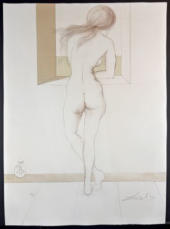 Lithographie Dali - Nudes Nude at The Window