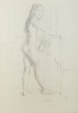 Lithographie Balthus - Nudo di fanciulla