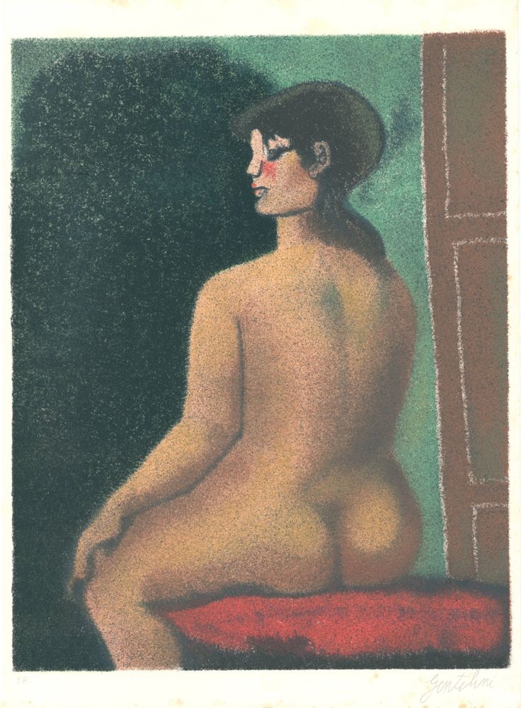 Lithographie Gentilini - Nudo di Luisa