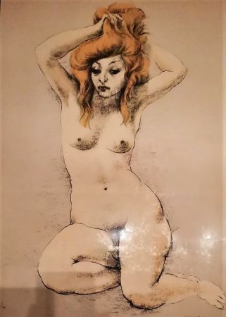 Lithographie Messina - Nudo femminile