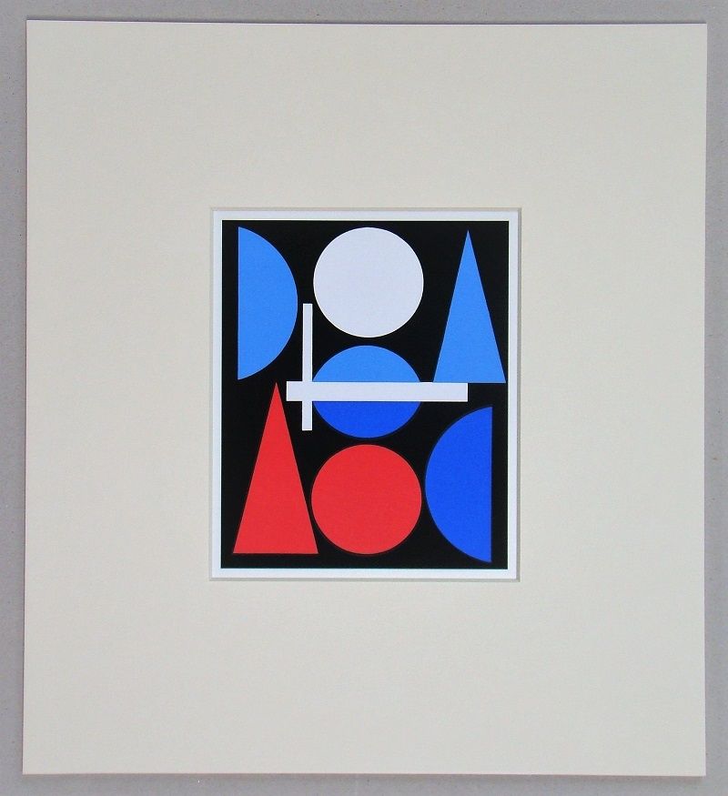Sérigraphie Herbin - Nue - 1960