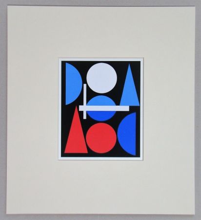Sérigraphie Herbin - Nue - 1960
