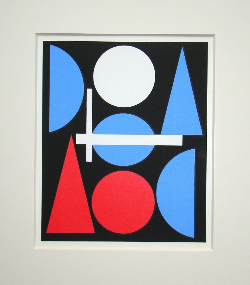 Sérigraphie Herbin - Nue, 1960