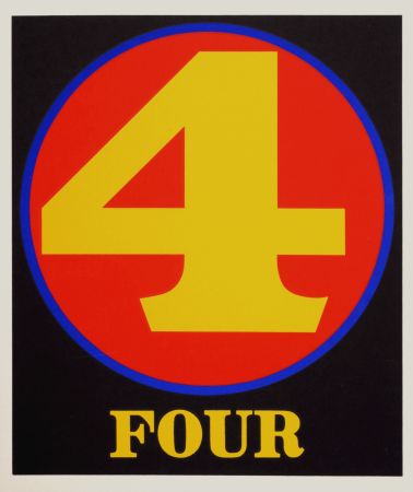 Sérigraphie Indiana - Number 4, 1968