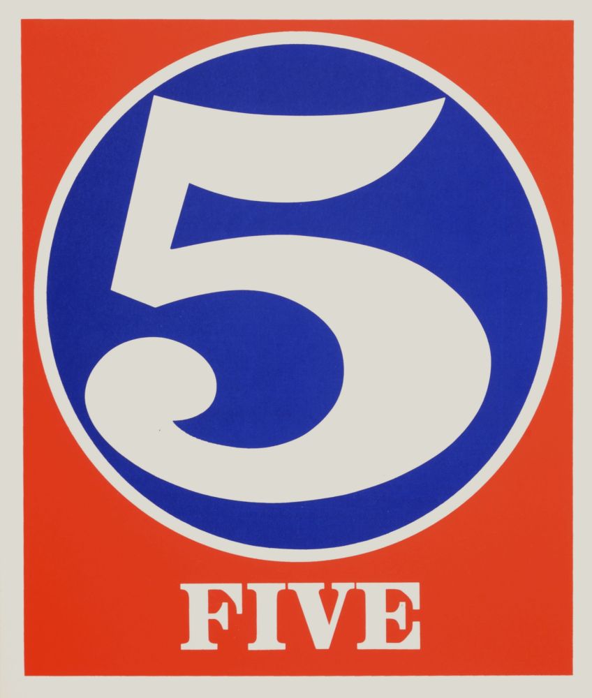 Sérigraphie Indiana - Number 5, 1968