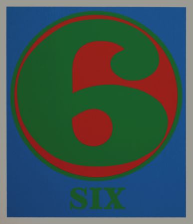 Sérigraphie Indiana - Number 6, 1968