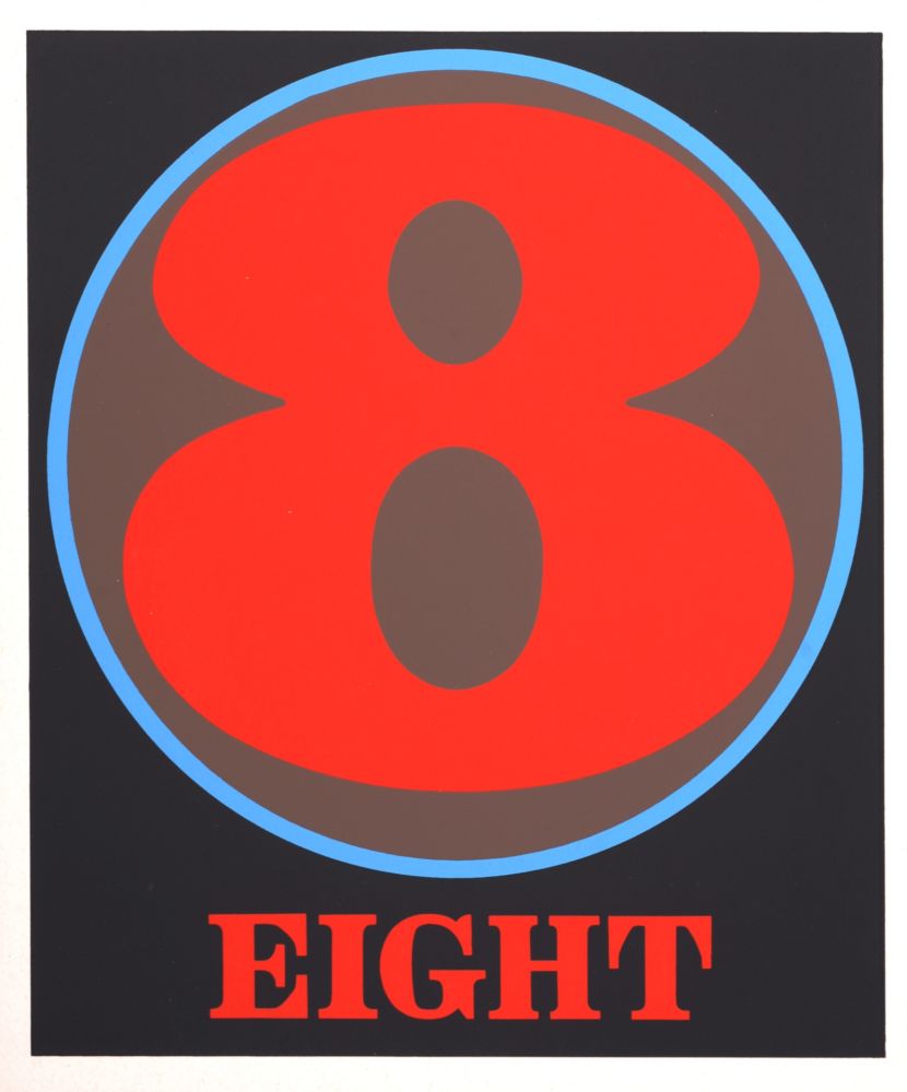 Sérigraphie Indiana - Number 8, 1968